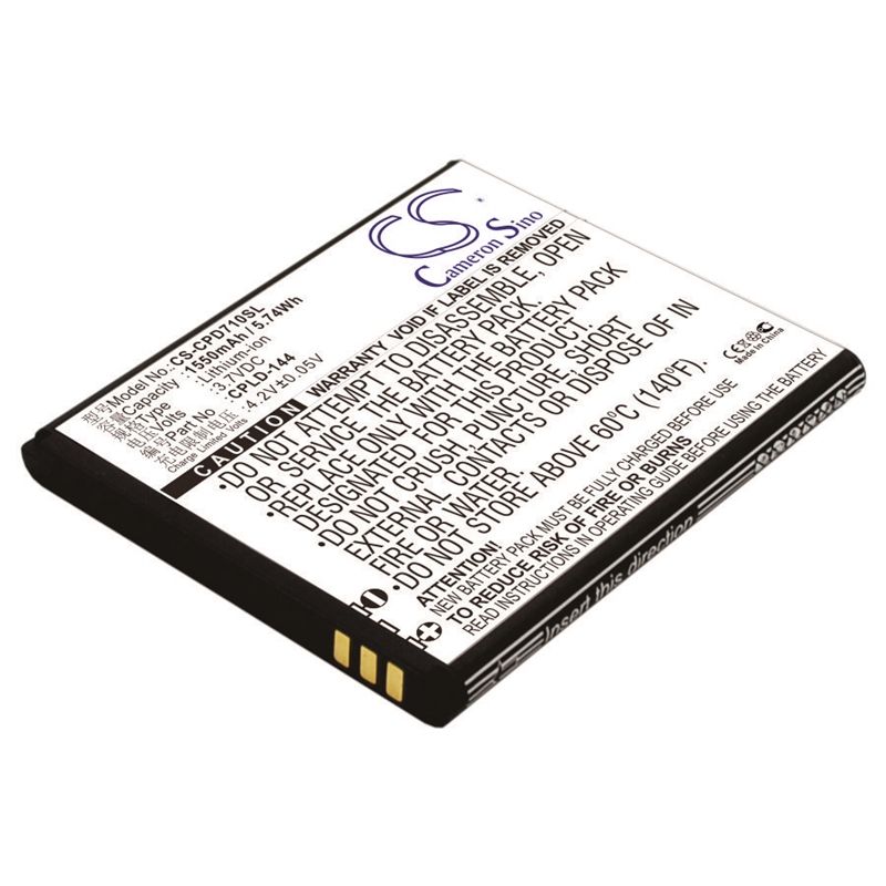Li-ion Battery fits Coolpad,7105 3.7V, 1550mAh Communications Cameron Sino Technology Limited (Suspended)
