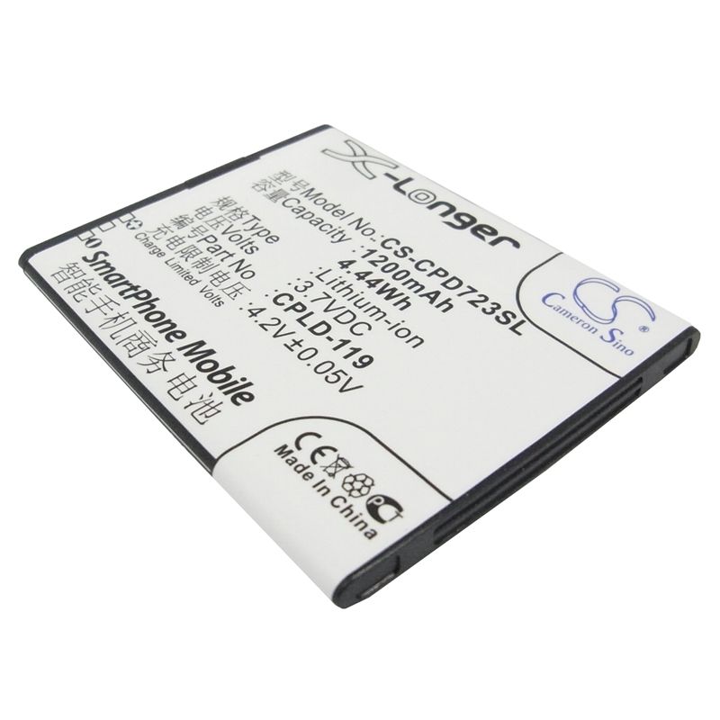 Li-ion Battery fits Coolpad,7232 3.7V, 1200mAh Mobile & SmartPhone Cameron Sino Technology Limited