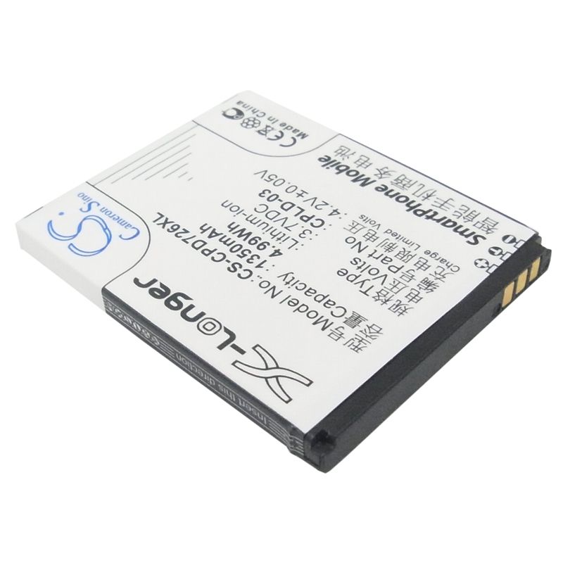 Li-ion Battery fits Coolpad,7266 3.7V, 1350mAh Communications Cameron Sino Technology Limited (Suspended)