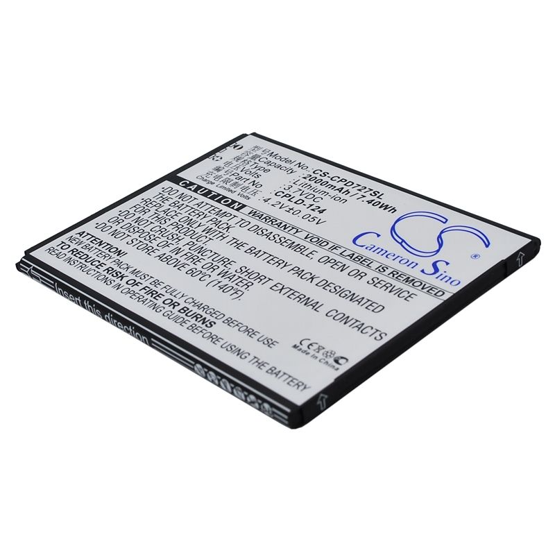 Li-ion Battery fits Coolpad,7275 3.7V, 2000mAh Communications Cameron Sino Technology Limited (Suspended)