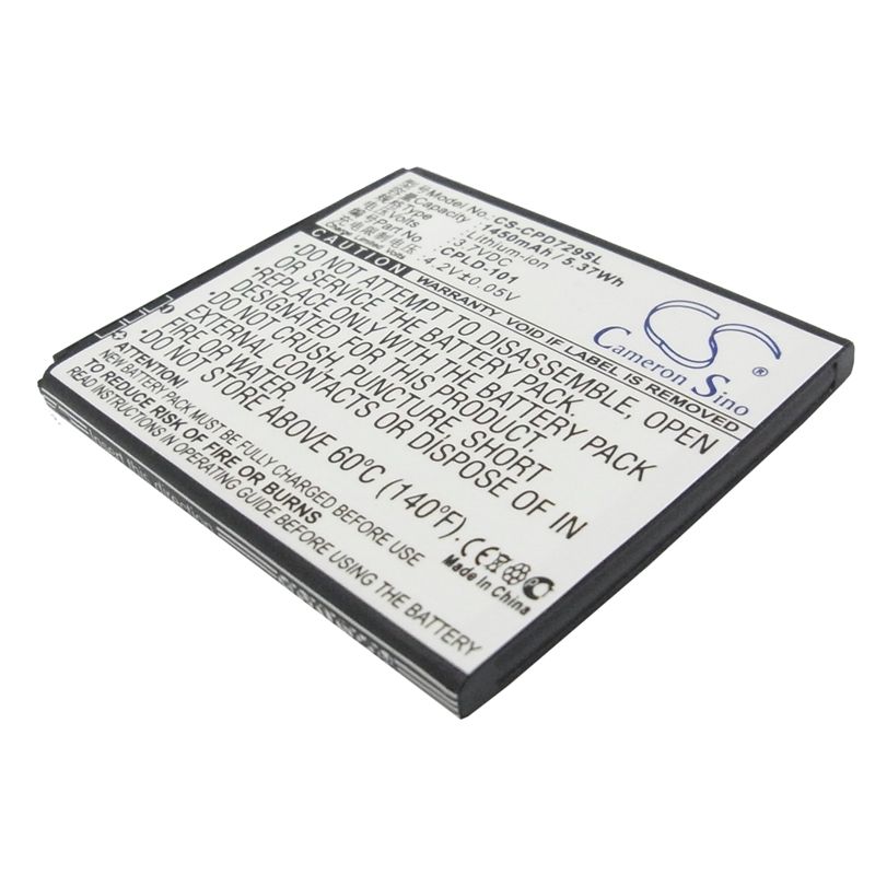 Li-ion Battery fits Coolpad,7290 3.7V, 1450mAh Mobile & SmartPhone Cameron Sino Technology Limited