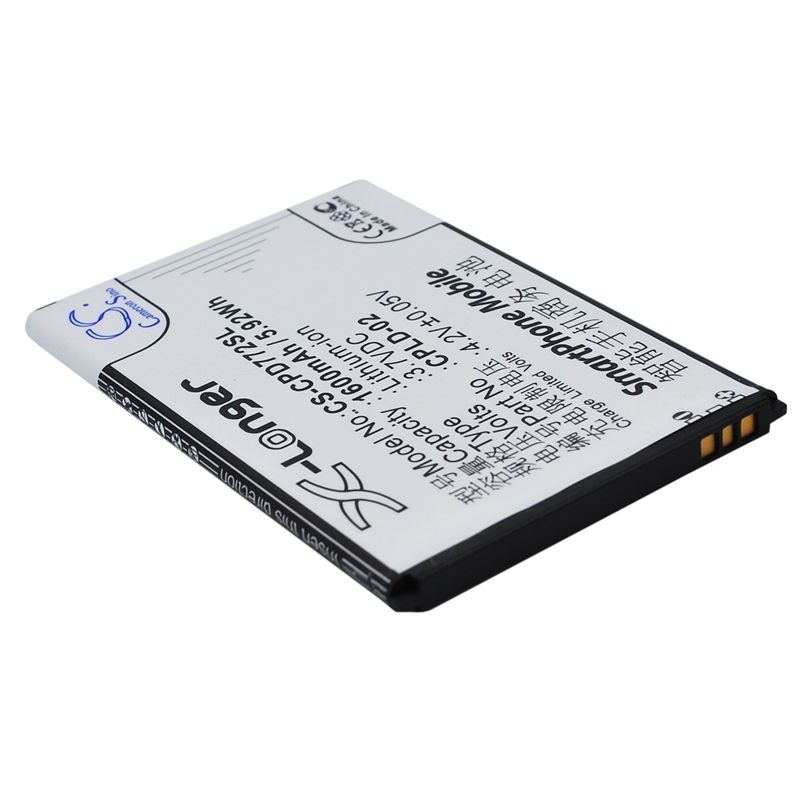 Li-ion Battery fits Coolpad,7728 3.7V, 1600mAh Communications Cameron Sino Technology Limited (Suspended)