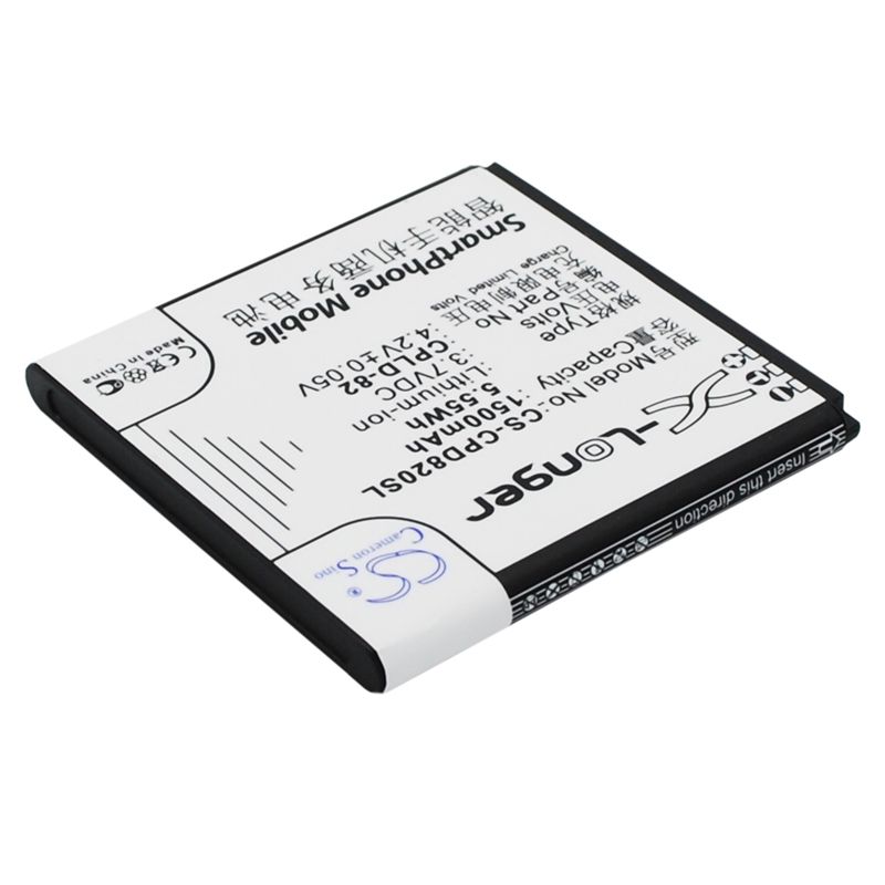 Li-ion Battery fits Coolpad,8026 3.7V, 1500mAh Mobile & SmartPhone Cameron Sino Technology Limited