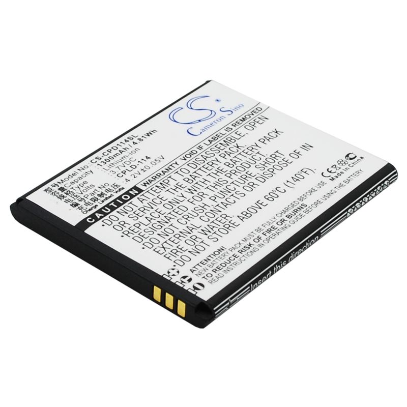 Li-ion Battery fits Coolpad,8079 3.7V, 1300mAh Mobile & SmartPhone Cameron Sino Technology Limited