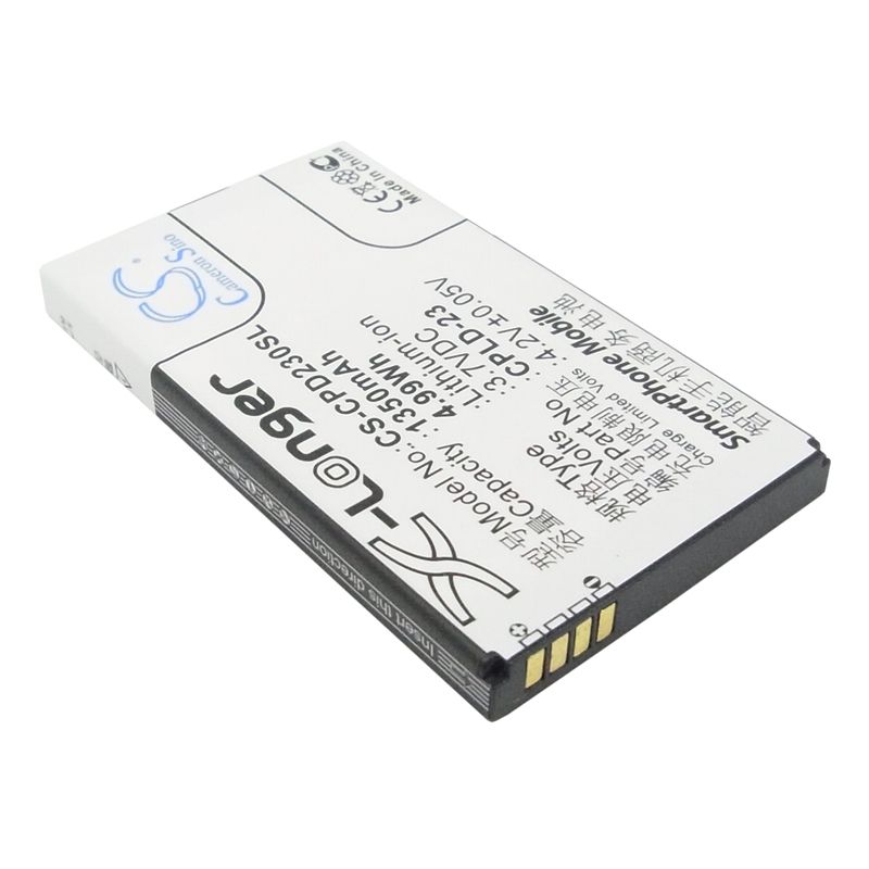 Li-ion Battery fits Coolpad,8688 3.7V, 1350mAh Communications Cameron Sino Technology Limited (Suspended)