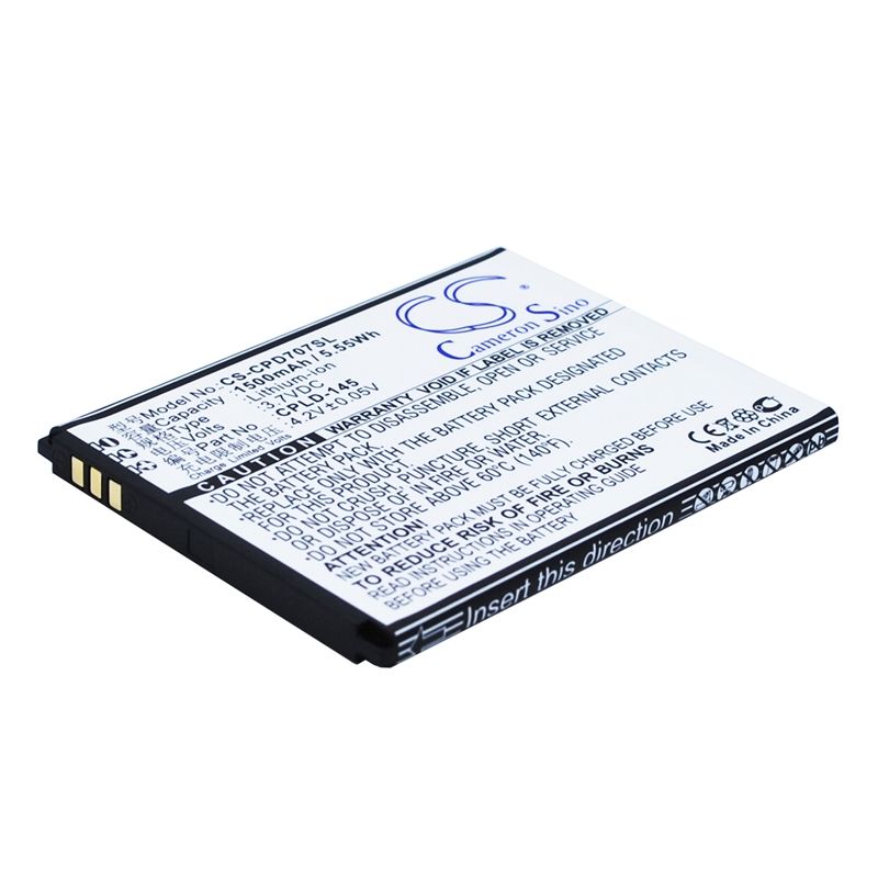 Li-ion Battery fits Coolpad,8707 3.7V, 1500mAh Mobile & SmartPhone Cameron Sino Technology Limited