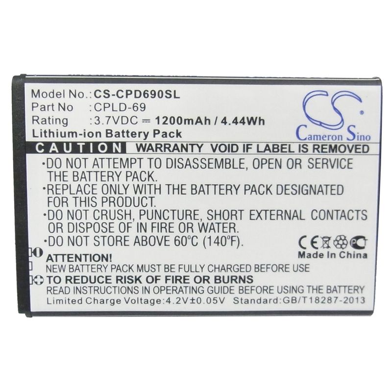 Li-ion Battery fits Coolpad,8809 3.7V, 1200mAh Mobile & SmartPhone Cameron Sino Technology Limited (Suspended)