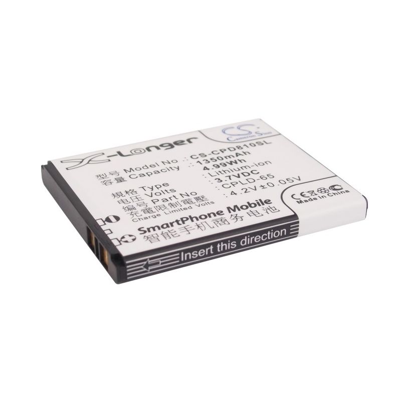 Li-ion Battery fits Coolpad,8810 3.7V, 1350mAh Mobile & SmartPhone Cameron Sino Technology Limited