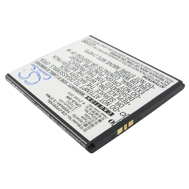 Li-ion Battery fits Coolpad,9150, 9150w 3.7V, 1450mAh Communications Cameron Sino Technology Limited (Suspended)