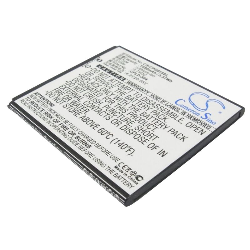 Li-ion Battery fits Coolpad,9150, 9150w 3.7V, 1450mAh Communications Cameron Sino Technology Limited (Suspended)
