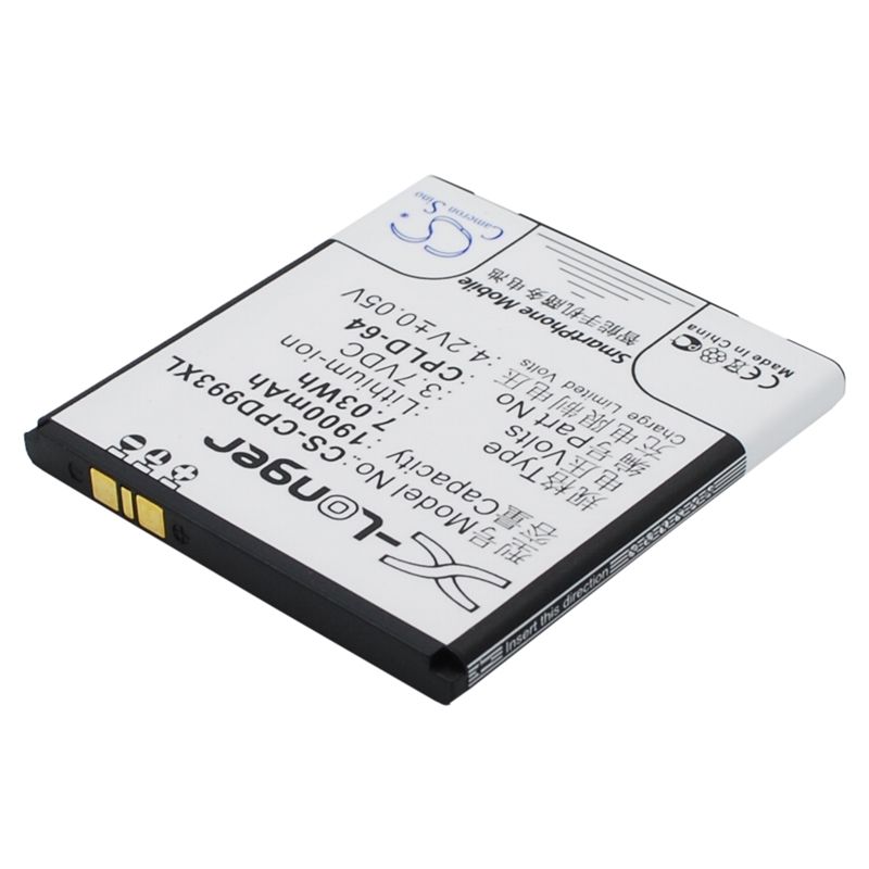 Li-ion Battery fits Coolpad,9930, w702 3.7V, 1900mAh Mobile & SmartPhone Cameron Sino Technology Limited