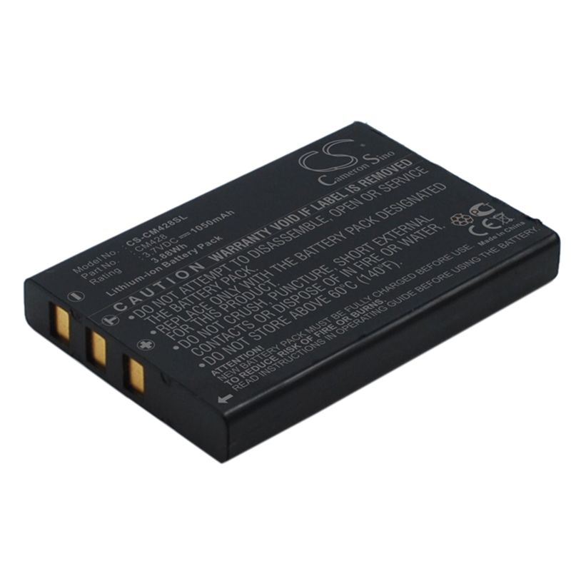 Li-ion Battery fits Creative, Divi Cam 428 Portable Mp3 Player 3.7V, 1050mAh Media Player Cameron Sino Technology Limited