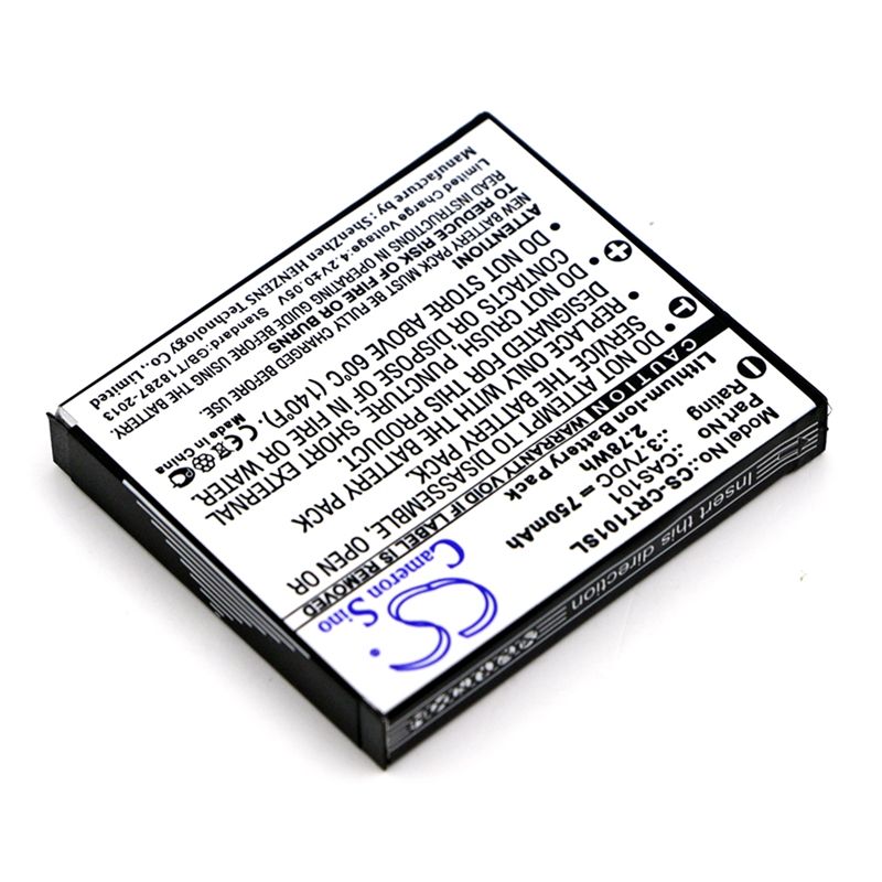 Li-ion Battery fits Creative, Vado, Vado Pocket Hd, Vado Video Cam 3.7V, 750mAh Media Player Cameron Sino Technology Limited