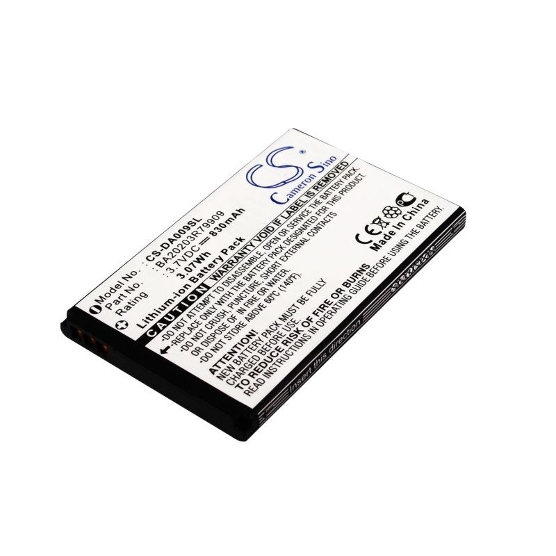 Li-ion Battery fits Creative, Zen Micro Photo, Creative 3.7V, 830mAh Media Player Cameron Sino Technology Limited