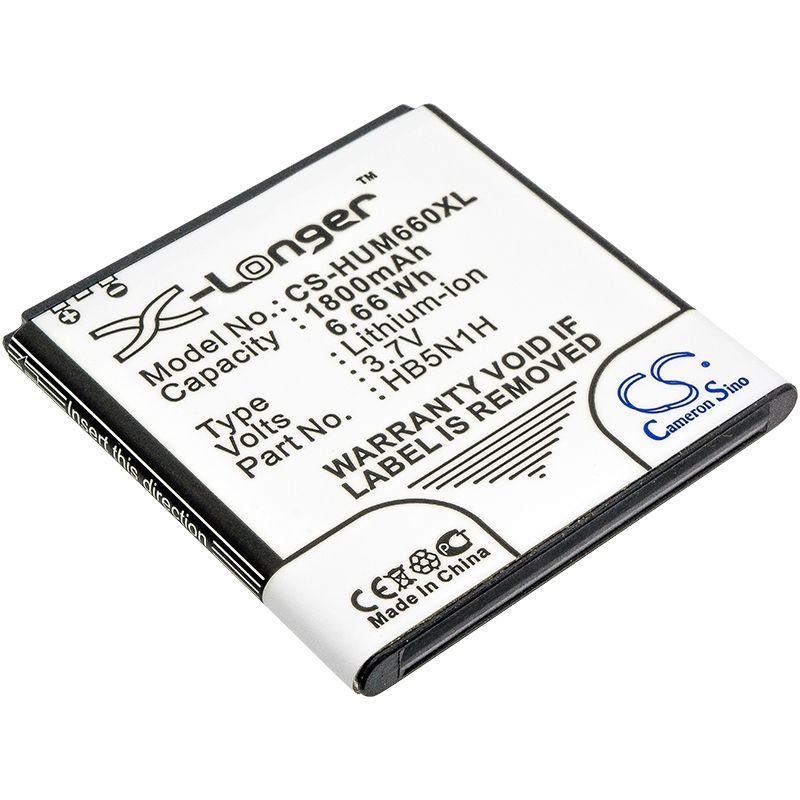 Li-ion Battery Fits Cricket, Ascend Q, M660, Huawei 3.7v, 1800mah Mobile & SmartPhone Cameron Sino Technology Limited
