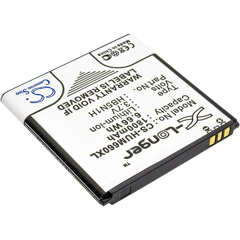 Li-ion Battery Fits Cricket, Ascend Q, M660, Huawei 3.7v, 1800mah Mobile & SmartPhone Cameron Sino Technology Limited