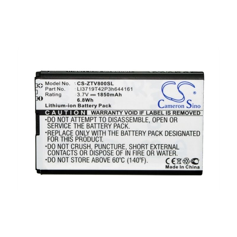 Li-ion Battery fits Cricket, Engage, Telstra, T55 3.7V, 1850mAh Hotspot Cameron Sino Technology Limited