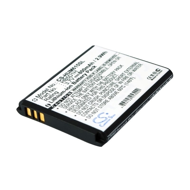Li-ion Battery fits Cricket, m615, pillar, huawei 3.7V, 800mAh Mobile & SmartPhone Cameron Sino Technology Limited