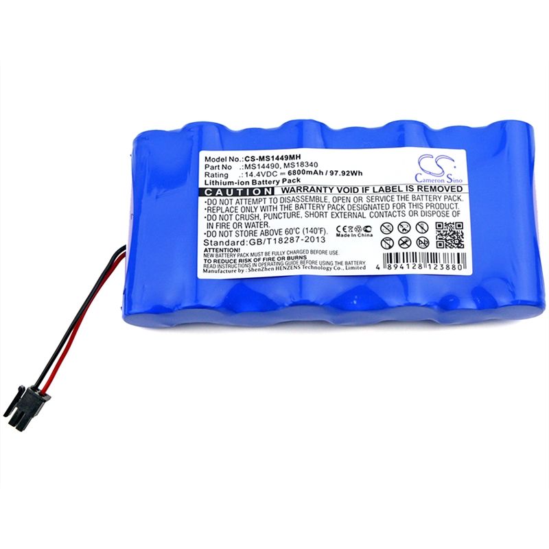 Li-ion Battery fits Critikon Systems, Dinamap Plus 8710, Dinamap Plus 8720, Dinamap Plus 8725 14.4V, 6800mAh Medical Cameron Sino Technology Limited