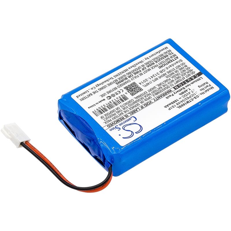 Li-ion Battery fits Ctms, Eurodetector, Ctms 7.4V, 1000mAh Payment Terminal Cameron Sino Technology Limited