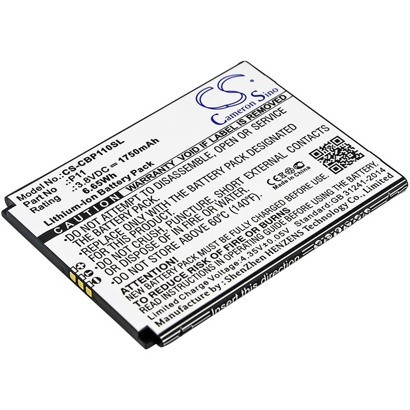Li-ion Battery fits Cubot, p11 3.8V, 1750mAh Mobile & SmartPhone Cameron Sino Technology Limited