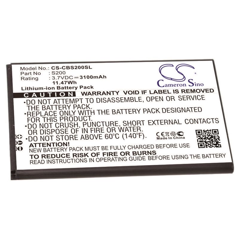 Li-ion Battery fits Cubot, s200 3.7V, 3100mAh Communications Cameron Sino Technology Limited