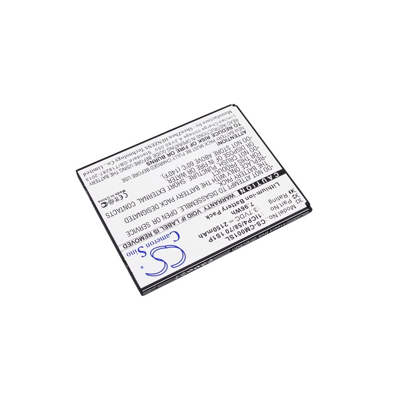 Li-ion Battery fits Custom Battery Pack, 1icp4/58/70 1s1p 3.7V, 2150mAh Battery Pack Cameron Sino Technology Limited