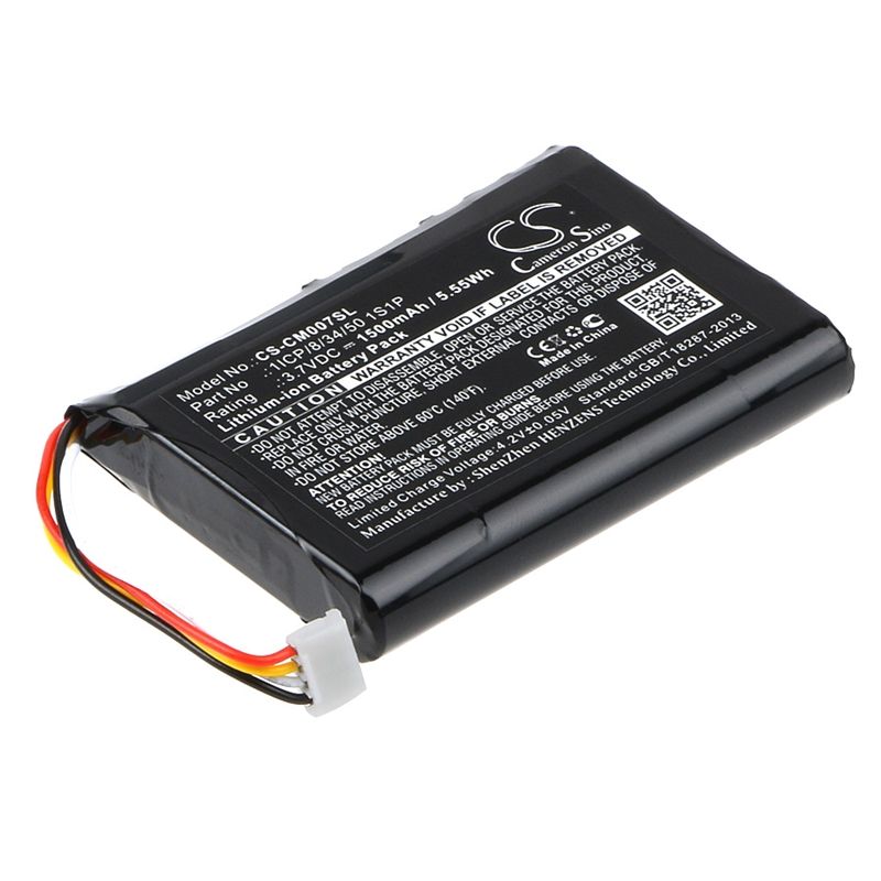 Li-ion Battery fits Custom Battery Pack, 1icp/8/34/50 1s1p 3.7V, 1500mAh Battery Pack Cameron Sino Technology Limited