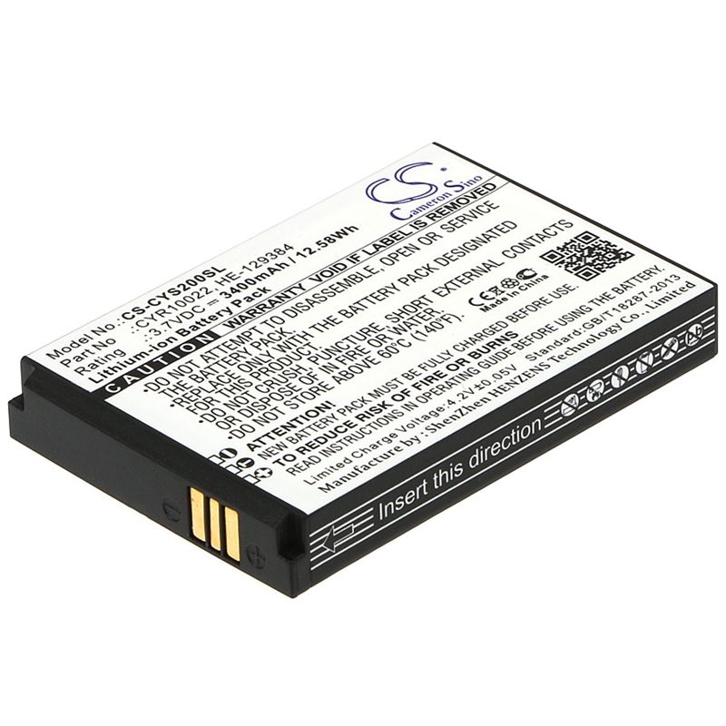 Li-ion Battery fits Cyrus, cs20 3.7V, 3400mAh Mobile & SmartPhone Cameron Sino Technology Limited