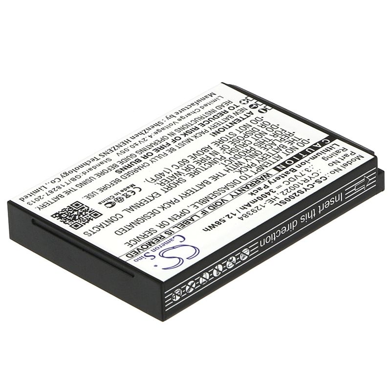 Li-ion Battery fits Cyrus, cs20 3.7V, 3400mAh Mobile & SmartPhone Cameron Sino Technology Limited