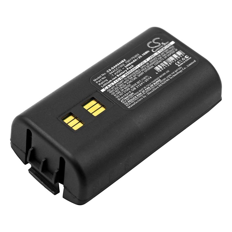 Li-ion Battery fits Datalogic, 944501055, 944501056, 944501057 7.4V, 3400mAh Barcode Scanner Cameron Sino Technology Limited