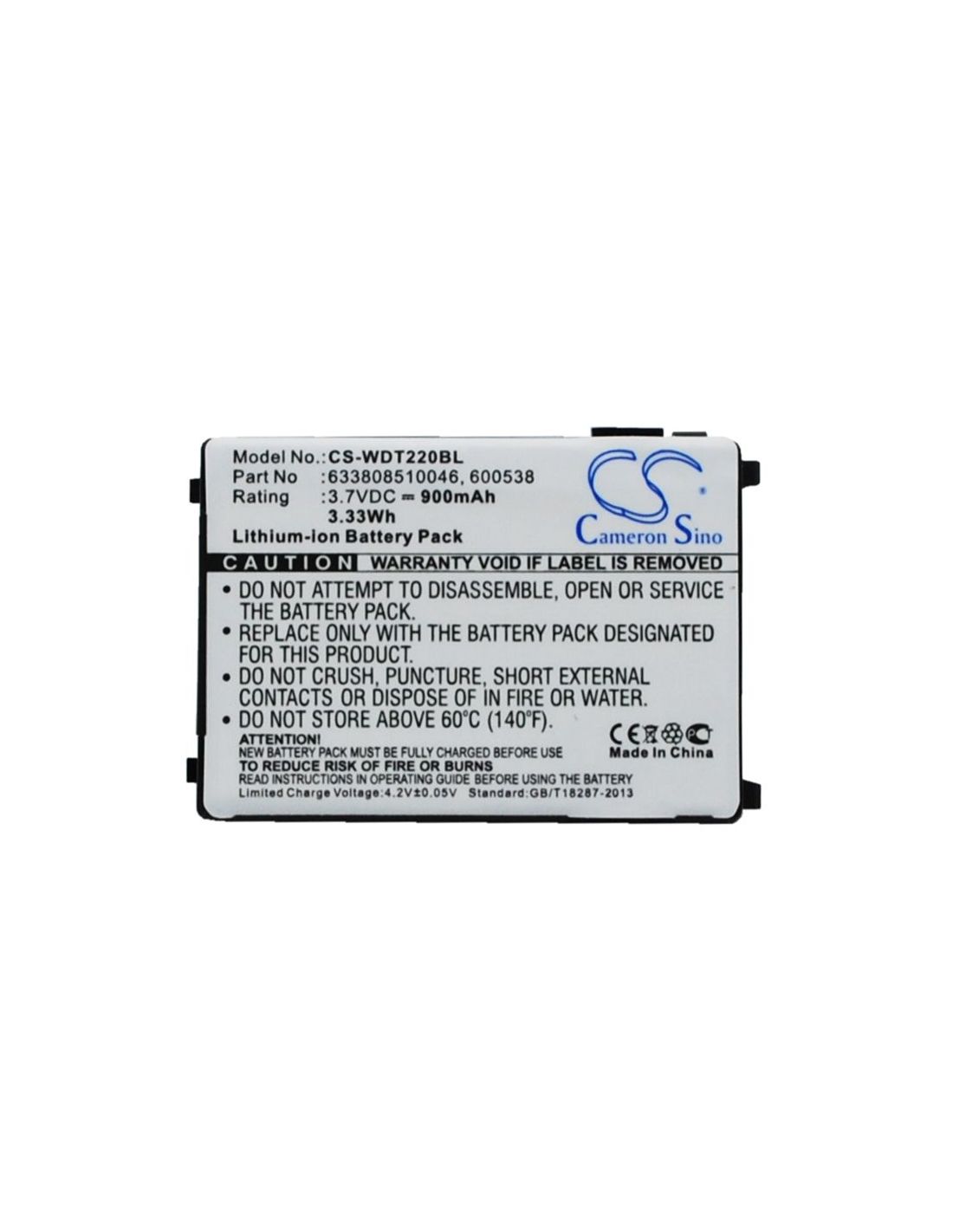 Li-ion Battery Fits Datalogic, Falcon Pdt, Falcon Pt40, Falcon 3.7v, 900mah Barcode Scanner Cameron Sino Technology Limited