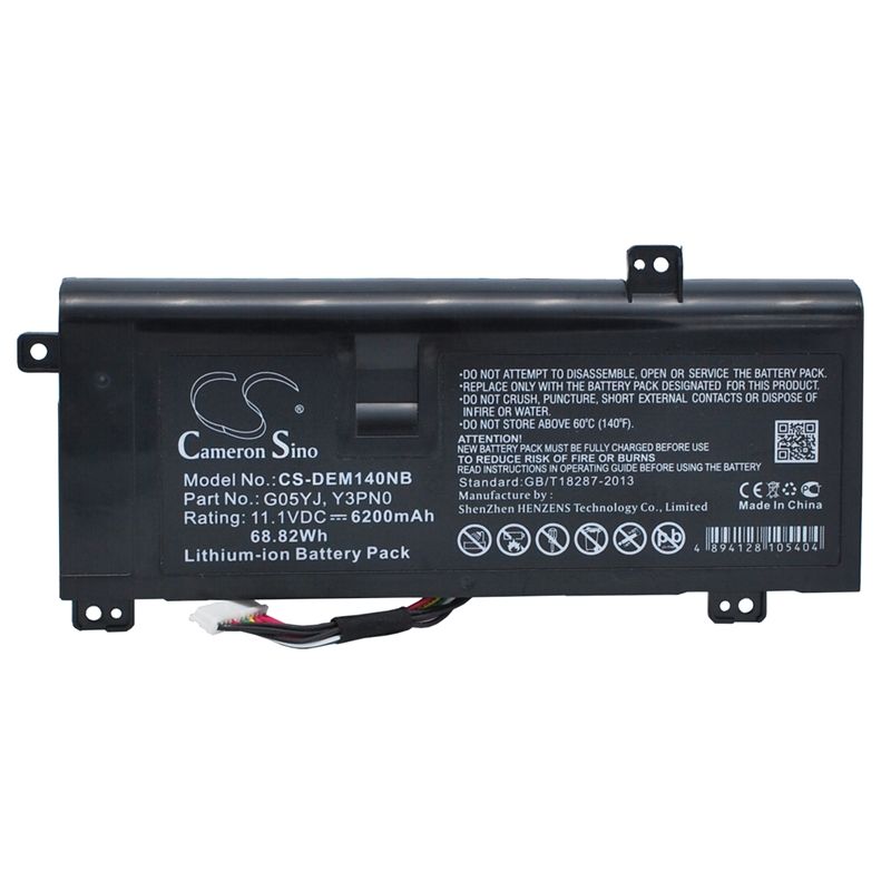 Li-ion Battery Fits Dell, Alienware 14d-1528, Alienware A14, Alienware M14x R1 11.1v, 6200mah Notebook & Laptop Cameron Sino Technology Limited