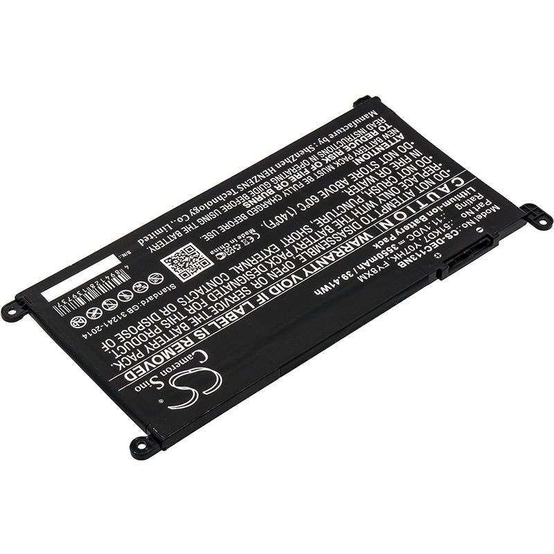Li-ion Battery fits Dell, chromebook 11 3180, chromebook 11 3189 11.1V, 3550mAh Notebook & Laptop Cameron Sino Technology Limited