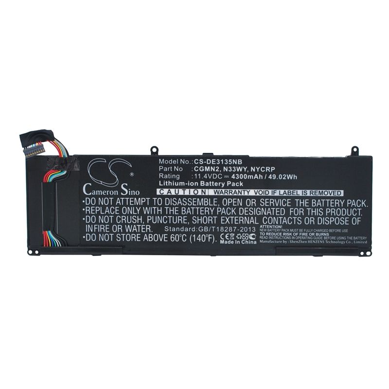 Li-ion Battery fits Dell, inspiron 11 3000, inspiron 11 3135, inspiron 11 3137 11.4V, 4300mAh Notebook & Laptop Cameron Sino Technology Limited