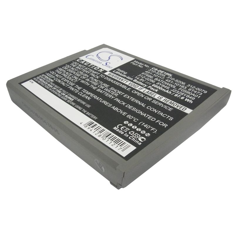 Li-ion Battery fits Dell, inspiron 1100, inspiron 1150, inspiron 5100 14.8V, 6600mAh Computer Cameron Sino Technology Limited