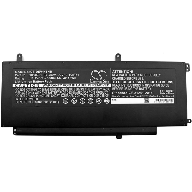 Li-ion Battery Fits Dell, Inspiron 15 7547, Inspiron 15 7548, Vostro 14 5000 11.1v, 3800mah Notebook & Laptop Cameron Sino Technology Limited