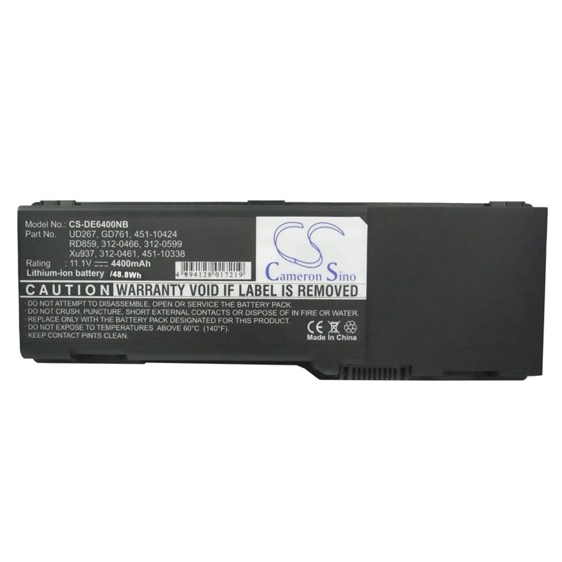 Li-ion Battery Fits Dell, Inspiron 1501, Inspiron 6400, Inspiron E1505 11.4v, 4400mah Notebook & Laptop Cameron Sino Technology Limited