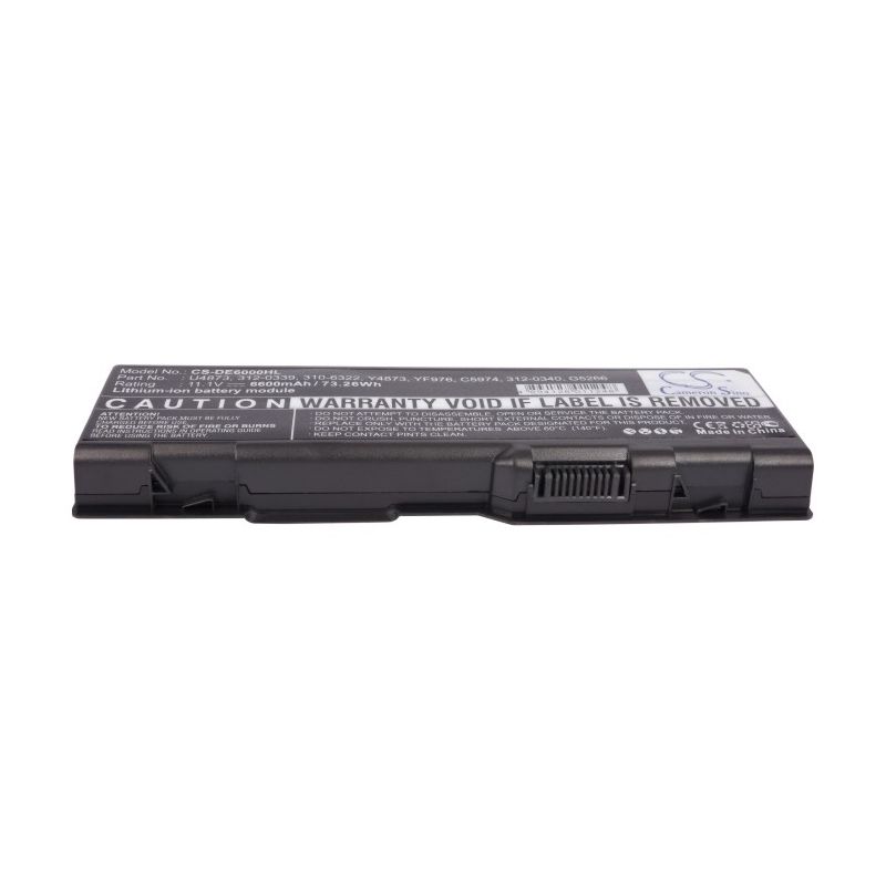Li-ion Battery Fits Dell, Inspiron 6000, Inspiron 9200, Inspiron 9300 11.1v, 6600mah Notebook & Laptop Cameron Sino Technology Limited