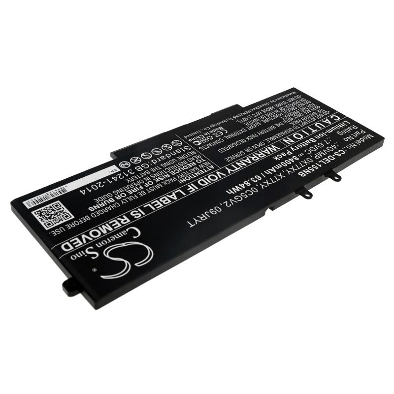 Li-ion Battery fits Dell, Latitude 14 5400, Latitude 14 5500 7.6V, 8400mAh Notebook & Laptop Cameron Sino Technology Limited