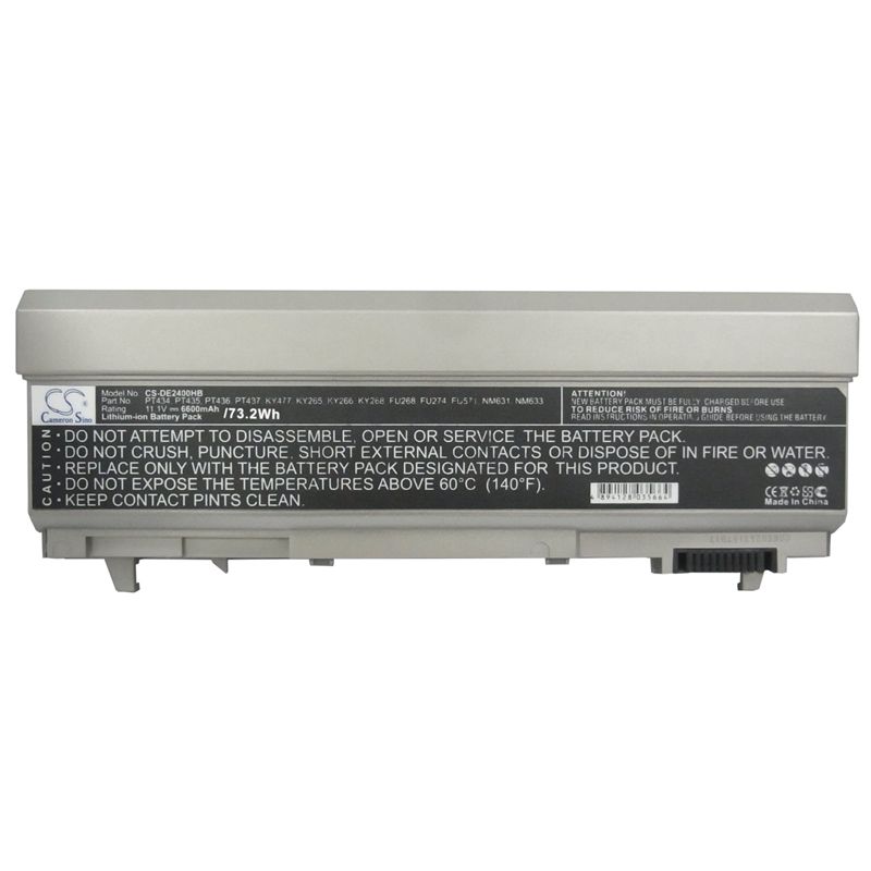 Li-ion Battery Fits Dell, Latitude 6400 Atg, Latitude E6400, Latitude E6400 Atg 11.1v, 6600mah Notebook & Laptop Cameron Sino Technology Limited