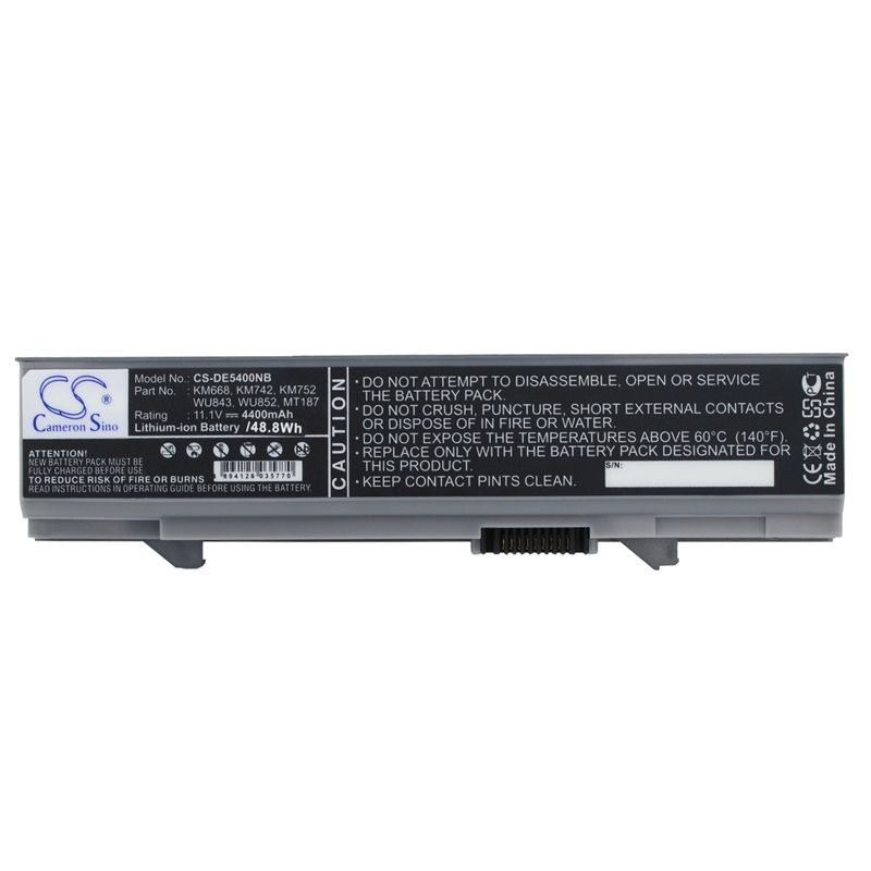 Li-ion Battery fits Dell, latitude E5400, latitude E5410, latitude E5500 11.1V, 4400mAh Notebook & Laptop Cameron Sino Technology Limited