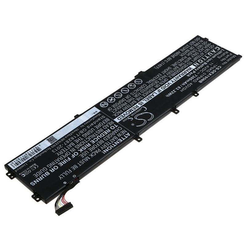 Li-ion Battery fits Dell, precision 5510, xps 15 9530, xps 15 9550 11.4V, 7300mAh Notebook & Laptop Cameron Sino Technology Limited