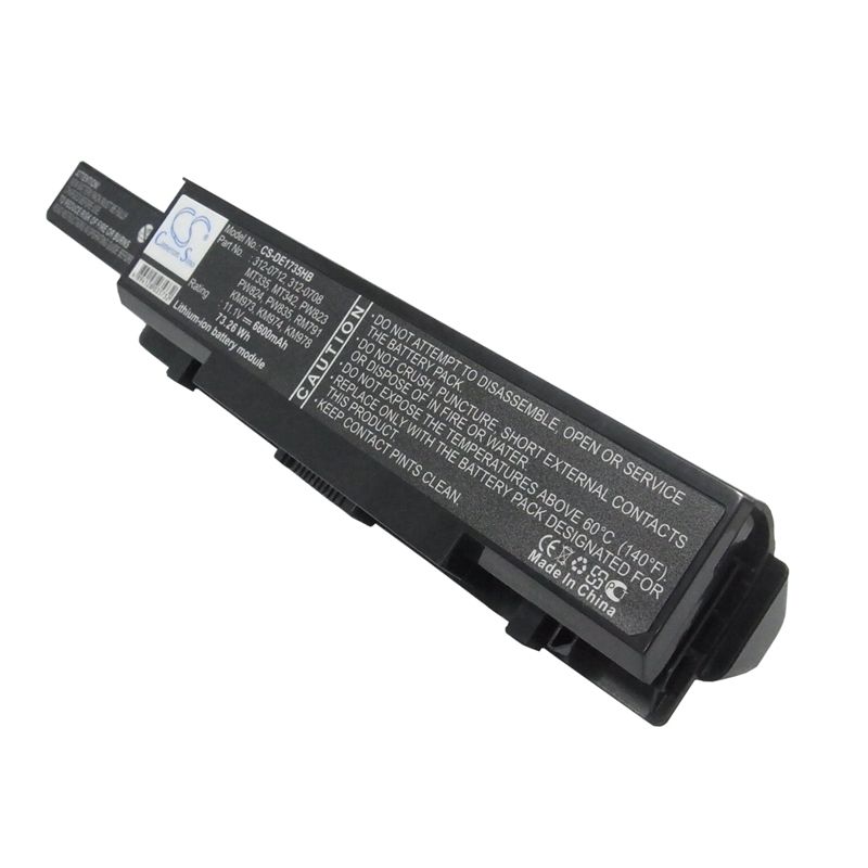 Li-ion Battery Fits Dell, Studio 1735, Studio 1736, Studio 1737 11.1v, 6600mah Notebook & Laptop Cameron Sino Technology Limited