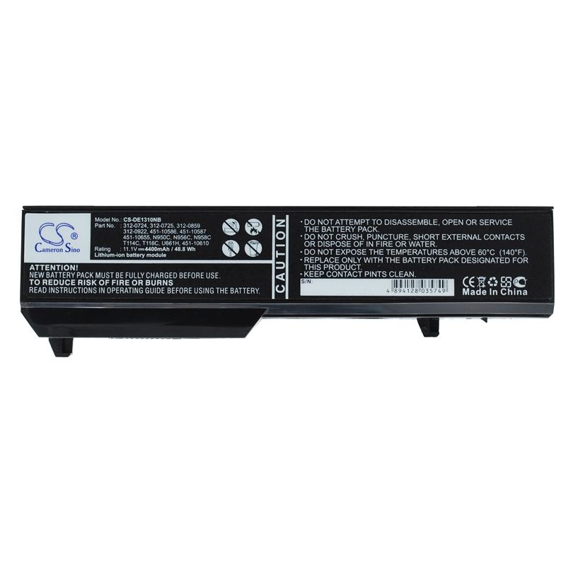 Li-ion Battery fits Dell, vostro 1310, vostro 1320, vostro 1510 11.1V, 4400mAh Notebook & Laptop Cameron Sino Technology Limited