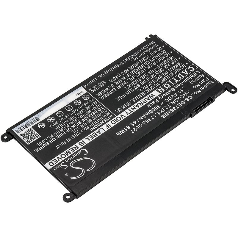 Li-ion Battery Fits Dell, WDX0R Dell Ins 13mf Pro-d1708ts, 11.4v, 3650mah Notebook & Laptop Cameron Sino Technology Limited