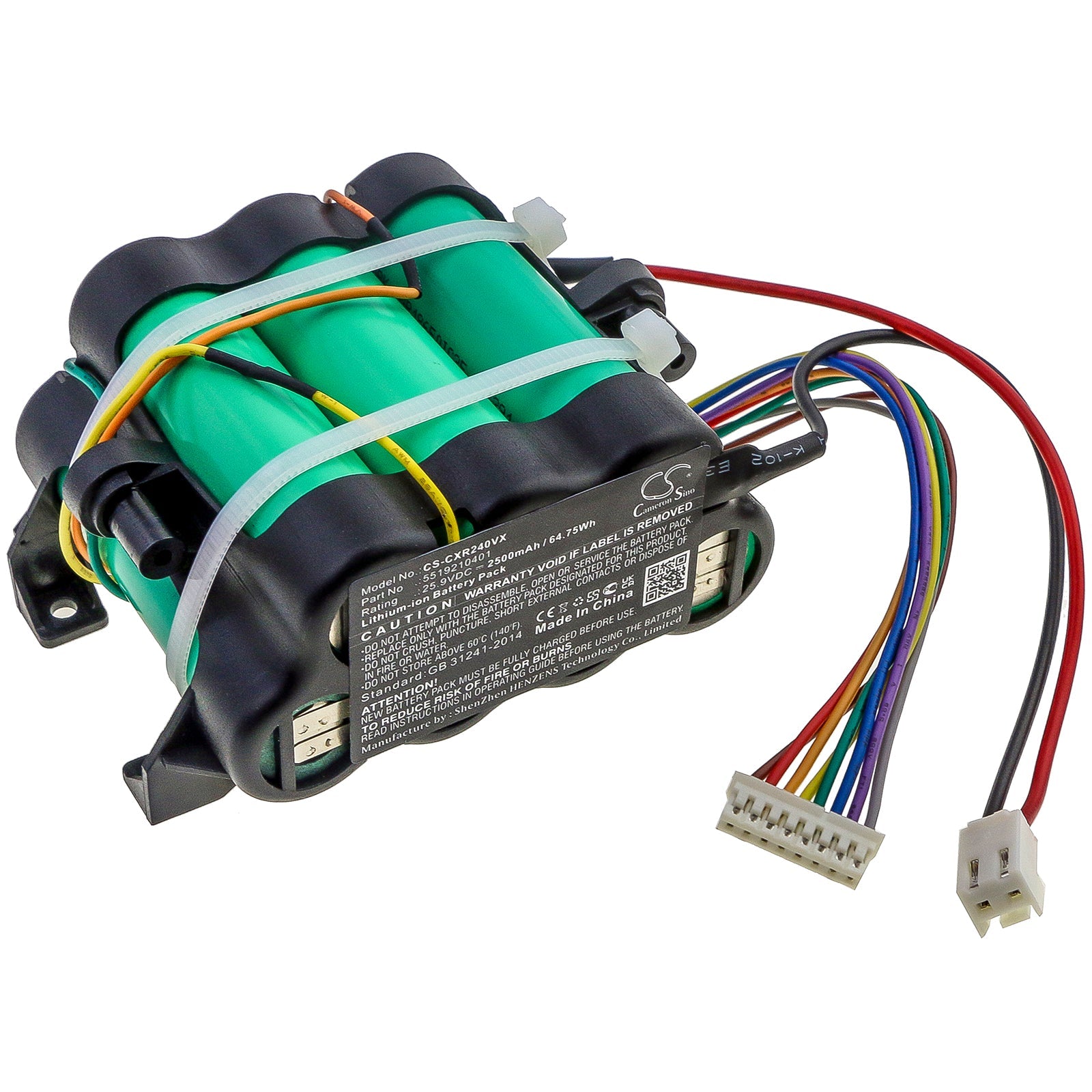 Li-ion Battery fits Delonghi, Colombina Xlr24li, Colombina Xlr24li.bl 25.9V, 2500mAh Vacuum Cameron Sino Technology Limited
