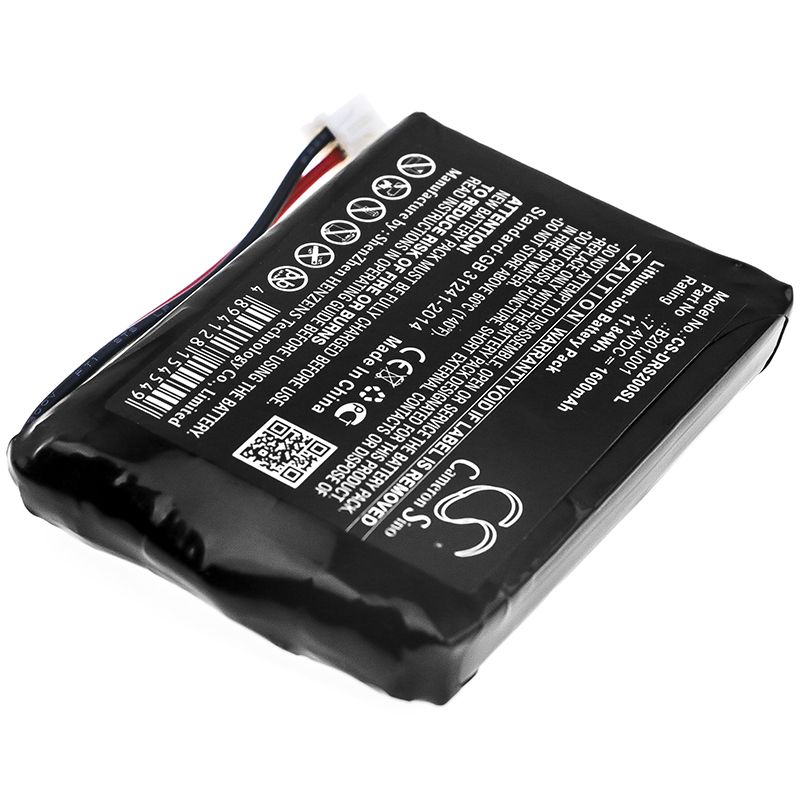 Li-ion Battery fits Deviser, Ds2000 7.4V, 1600mAh Equipment & Survey & Test Cameron Sino Technology Limited