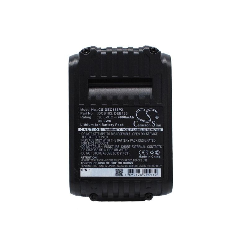 Li-ion Battery Fits Dewalt, Dcd740, Dcd740b, Dcd780 20.0v, 4000mah Power Tools Cameron Sino Technology Limited