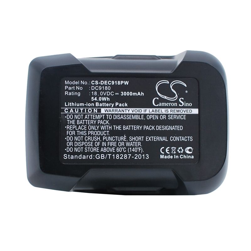 Li-ion Battery Fits Dewalt, Dcd925, Dcd925b2, Dcd925ka 18.0v, 3000mah Power Tools Cameron Sino Technology Limited